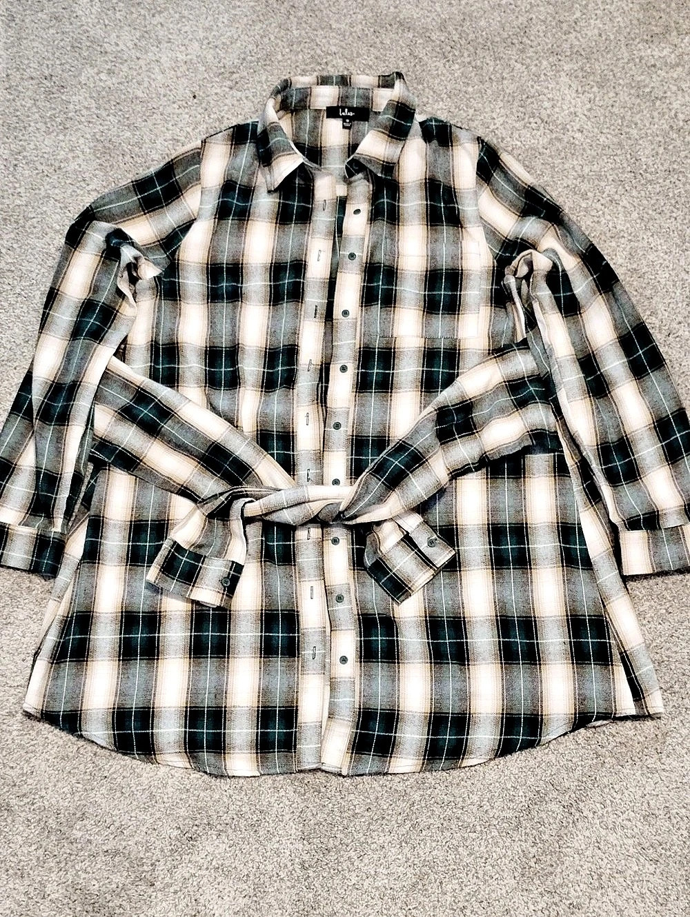 Pick Of The Patch Green Plaid Tie-Front Mini Dress